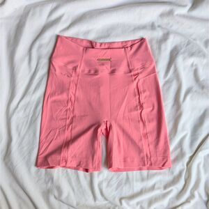 Gymshark Training Whitney Simmons Mesh Bike Shorts Peony Pink S